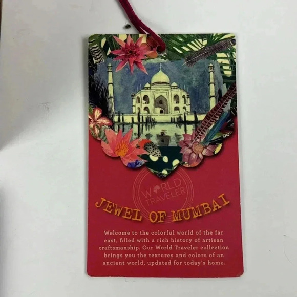 TRINKET BOX BLUE & WHITE CERAMIC TOP 5”X3.5”X3.5” MADE IN INDIA JEWEL OF MUMBI - Picture 6 of 8